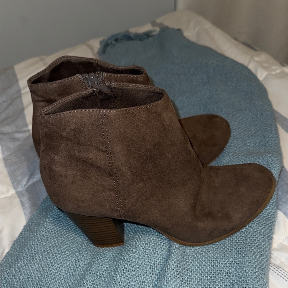 Old Navy Brown Suede Ankle Boots